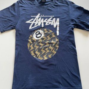 3M Reflective Blue Stussy Tee Small